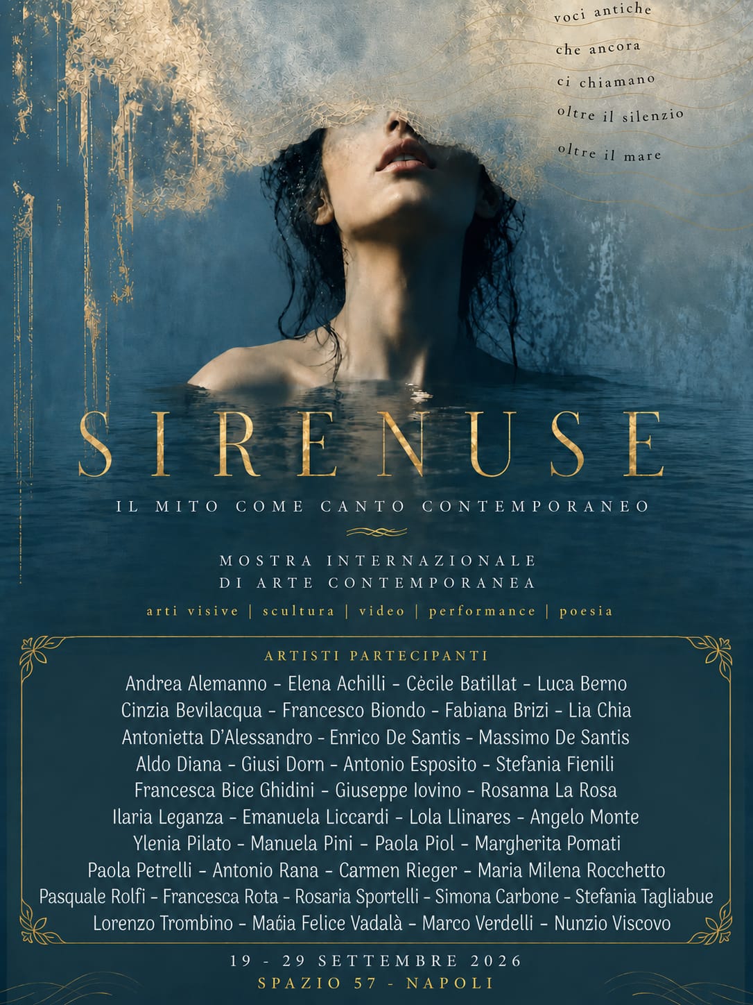 SIRENUSE, a Napoli arti visive, poesia e performance per una rilettura contemporanea del mito